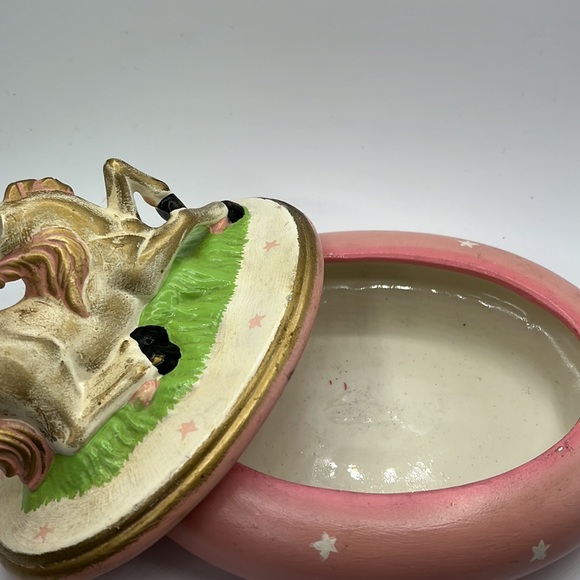 Ceramic Horse Dish with Lid - Picture 4 of 6